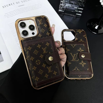 Tunde Store Luxurious Louis Vuitton iPhone Case | LV Pocket Wallet Phone Case