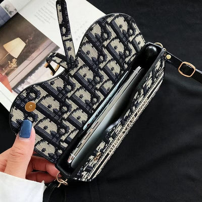 Tunde Store Luxury CD Leather Phone Bag For Mobile Phones