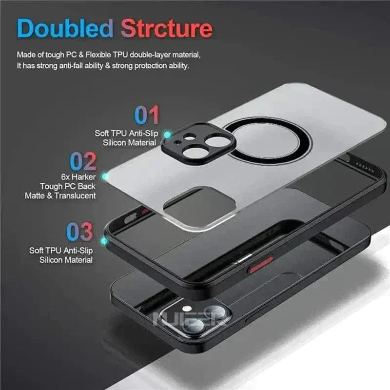 Tunde Store Luxury Magnetic For Magsafe Wireless Charge Phone Case