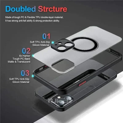 Tunde Store Luxury Magnetic For Magsafe Wireless Charge Phone Case