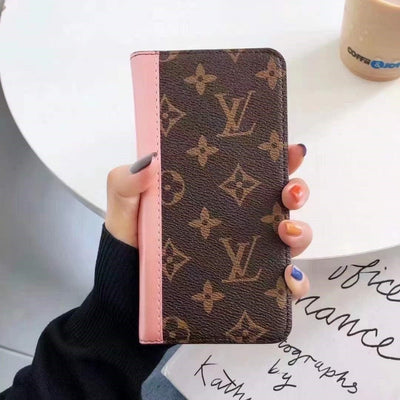 Tunde Store New Leather Louis Vuitton and Gucci Folio Cases for iPhone 15