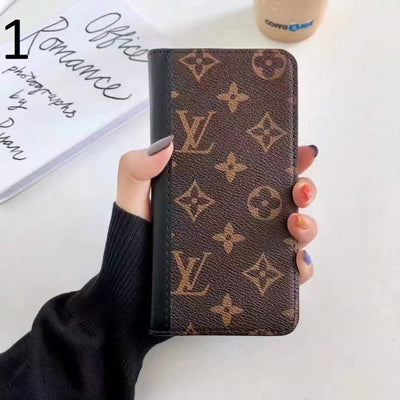 Tunde Store New Leather Louis Vuitton and Gucci Folio Cases for iPhone 15