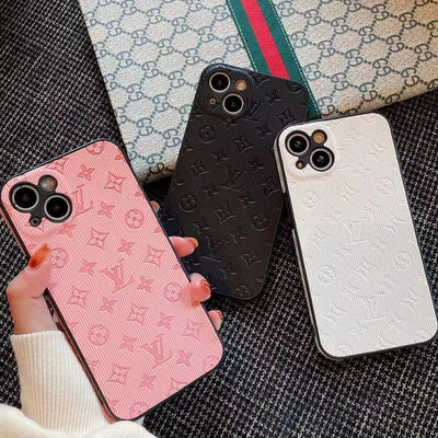 Tunde Store Plastic TPU Colorful Louis Vuitton iPhone Case | iPhone 12 to iPhone 15