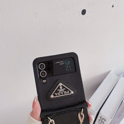 Tunde Store Prada Z Flip/Z Fold Phone Cases with Detachable Strap