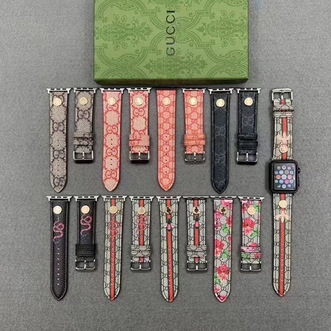 Tunde Store Premium Leather Gucci Watch Band 38/40/41/42/44/45/49 mm