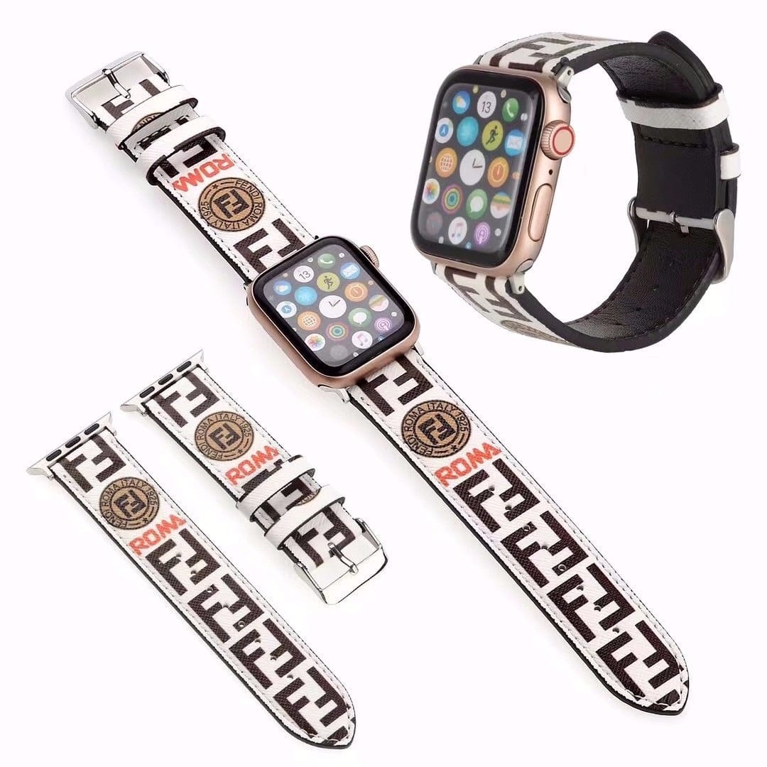 Tunde Store Sleek Leather Fendi Watch Band 38/40/41/42/44/45/49 mm