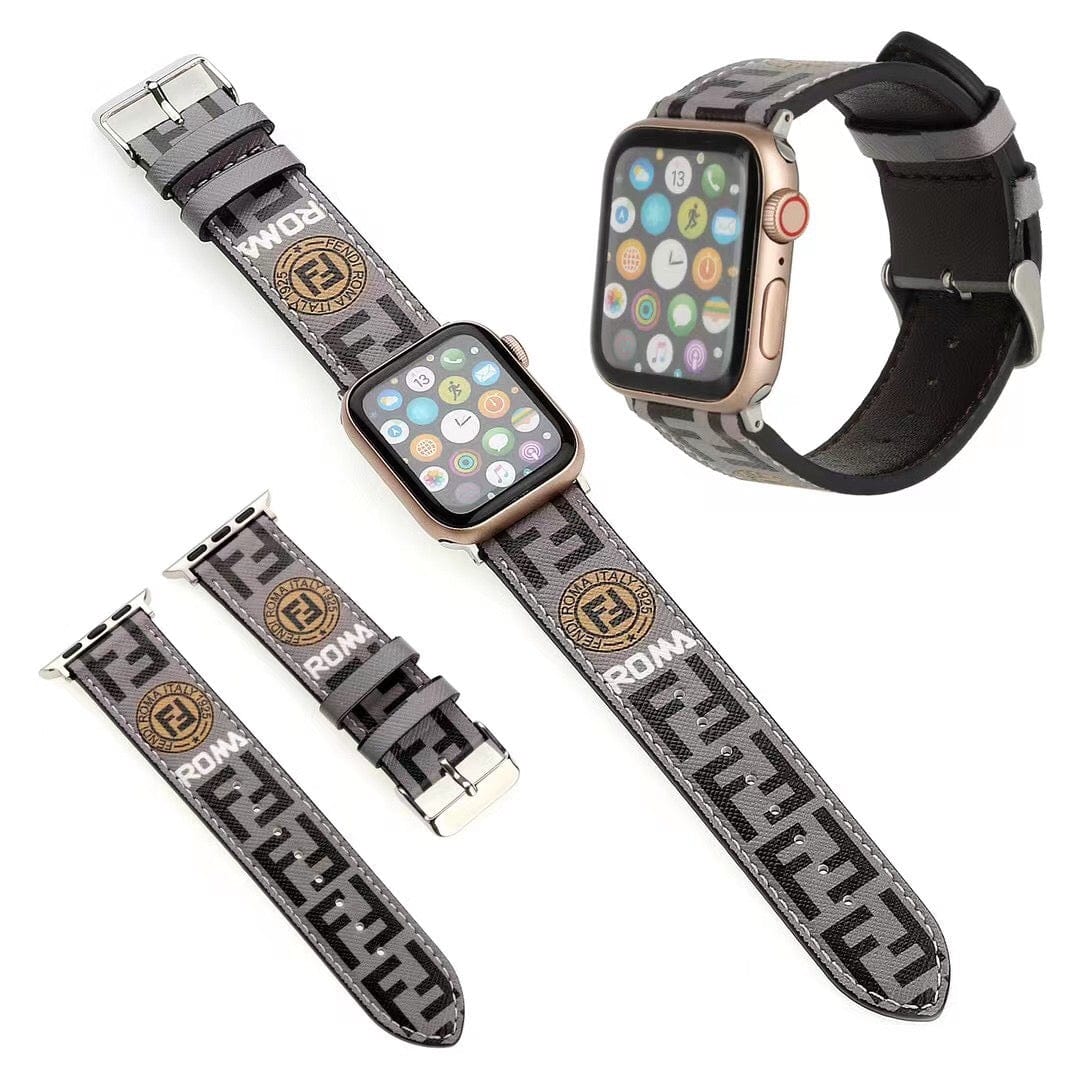 Tunde Store Sleek Leather Fendi Watch Band 38/40/41/42/44/45/49 mm